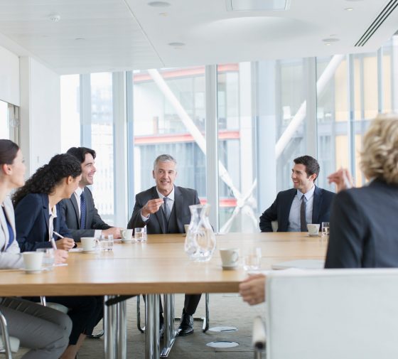Corporate business people talking in conference room meeting Corporate business people talking in conference room meeting